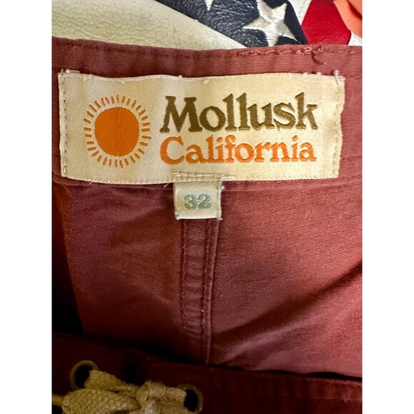 Men’s Mollusk California Scallop Board Shorts Swim Trunks Surf 32 - Picture 9 of 10
